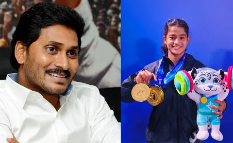 YS Jagan Congratulates Reddy Bhavani For Winning Gold Medal6