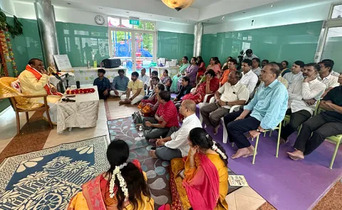 Ramayana pravachaman by dr Medasani Mohan in Singapore