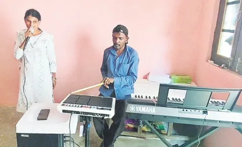 Specially abled couple success as orchestra singers