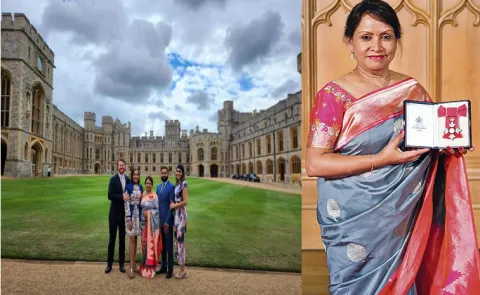 Telugu woman purnima murthy FrimTanuku received CBE Award