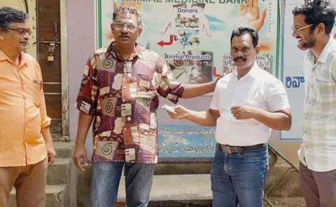 NRI came to Kodad from california to surprise friend