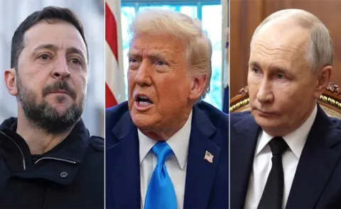 US Trump Says Getting Zelensky-Putin Together Like Mixing Oil And Vinegar