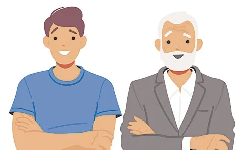 gap between old people and young people with technology
