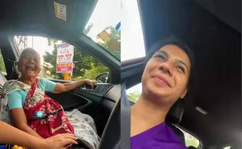 Woman's Kind Gesture To Elderly Lady Melts Social Media