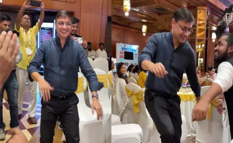 economist Sanjeev Sanyals joyful dance to Ram bhajans goes viral