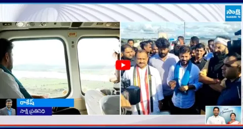 CM Revanth Reddy Holds Areal Survey Along With Minister Uttam Kumar Reddy In Flooded Areas