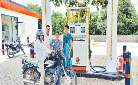 Telangana women led petrol pump estimated to generate with The Hepl of SHG