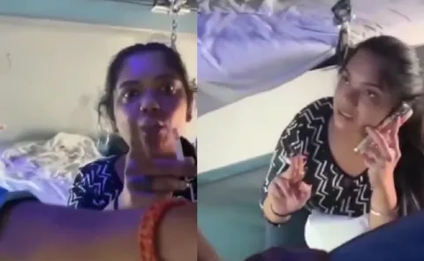 Woman smokes inside AC coach, passengers confront her in viral video
