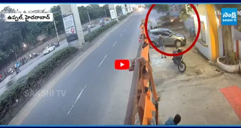 Road Accident Caught in CCTV at Uppal Hyderabad5