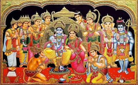 Spritual Doubt: Can we keep Sri Rama Pattabhishekam photos at home