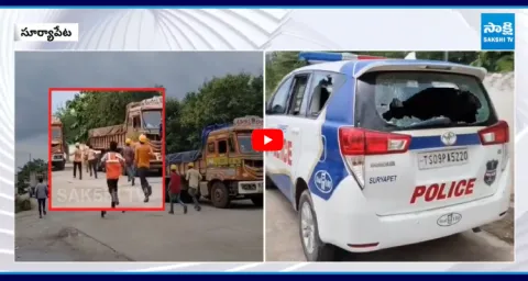 Bihar Labour Attack On Police At Deccan Cement Factory Suryapet