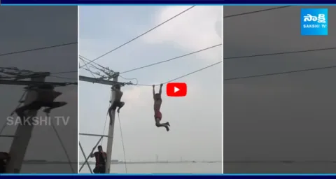 Youth Performs Dangerous Stunts on Electrical Wires9