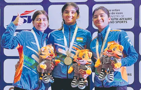 Indian shooters won a total of five medals on the first day
