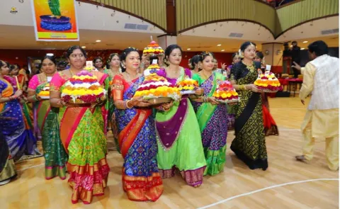 Bathukamma celebrations in Abu Dhabi