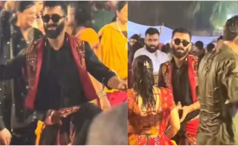 Dussehra 2025: Chhattisgarh man went viral for playing garba in the rain