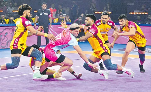 Telugu Titans win over Jaipur Pink Panthers in Pro Kabaddi League