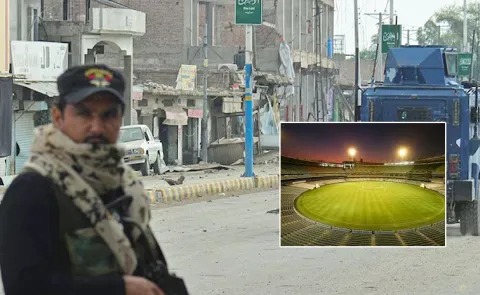 several injured in blast during cricket match at stadium in Pakistan