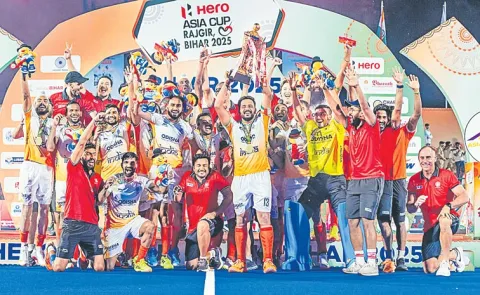 Indian mens hockey team were crowned Asia Cup 2025