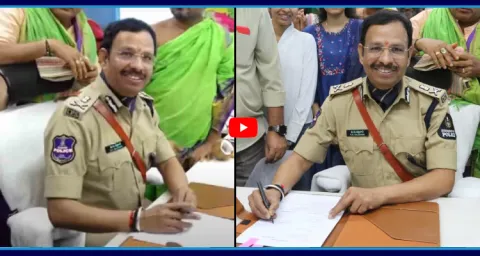 VC Sajjanar Takes Charge As Hyderabad Police Commissioner