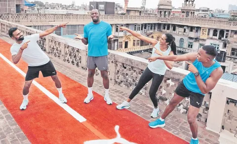 Usain Bolt Lights Up Old Delhi with Iconic Rooftop Sprint