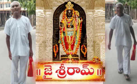 73 year old Jayantilal Harjivandas Patel 1,338 km foot march Ayodhya