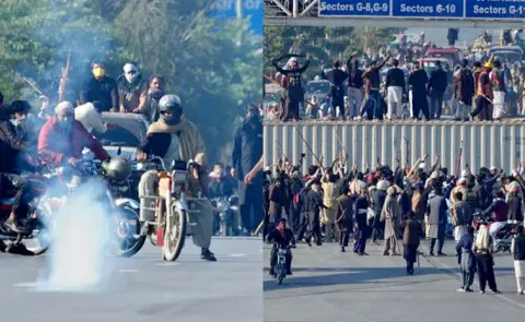 TLP Million March Sparks Clashes in Rawalpindi,65 Activists Arrested