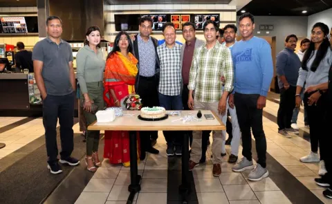 ARI MovieTeam Meets Fans and Cake Cutting in Cine Lounge At Chicago