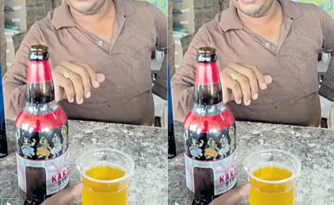 Fake beer in Kesarapalli