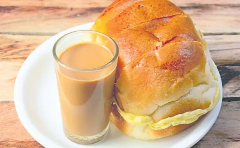 The bun combination with hot Irani chai is amazing In Hyderabad