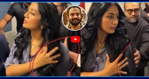 Soubin Shahir Steps In After Fan Touches Navya Nair