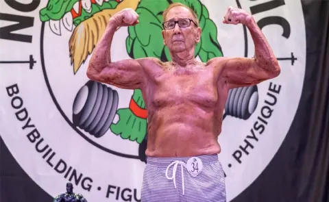 Worlds oldest active bodybuilder at 100 proving age is no barrier