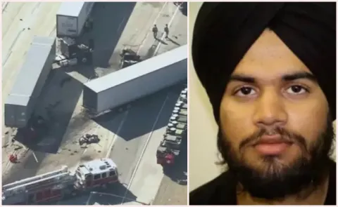 California Crash: Illegal Indian Immigrant Trucker Arrested In Us