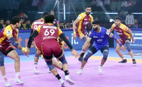 Haryana Steelers Beat Telugu Titans In PKL