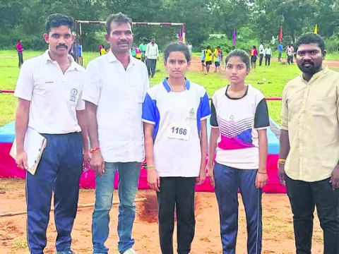జాతీయ స్థాయి అథ్లెటిక్ పోటీలకు గంగనపల్లి విద్యార్థులు