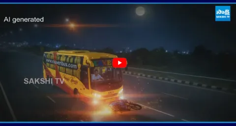 EXCLUSIVE Ai VIDEO of Kurnool Bus Fire Accident