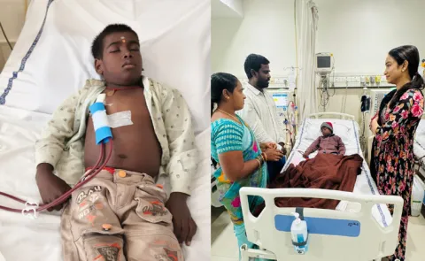 TV Anchor Vindhya Vishaka Donate RS 1 Lakh To Poor Boy Praneeth