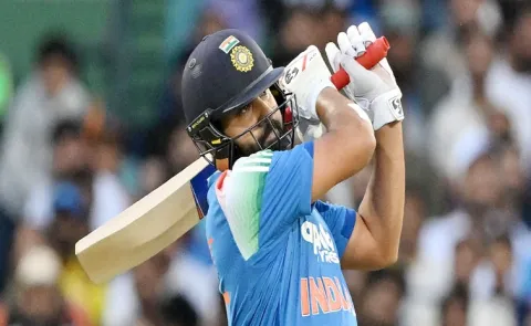 Rohit Sharma hits century against Australia