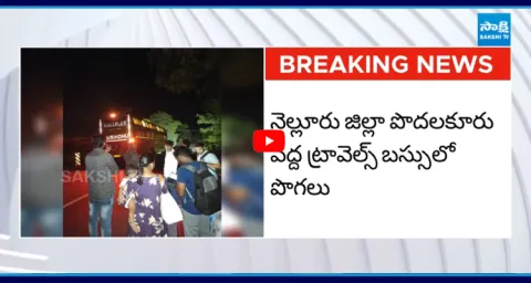 Another Private Travels Bus Incident In Nellore 2