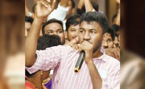 social media activist Amboji Vinay has been arrested