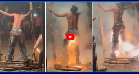 Young Man Stunt With Crackers Video Goes Viral  1