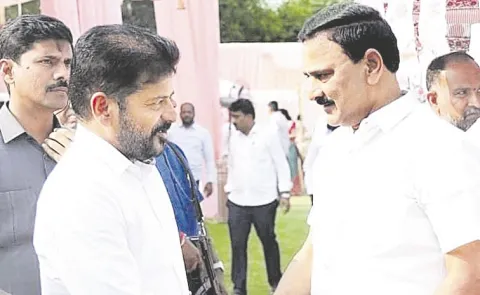cm revanth reddy visits union minister rammohan naidus residence