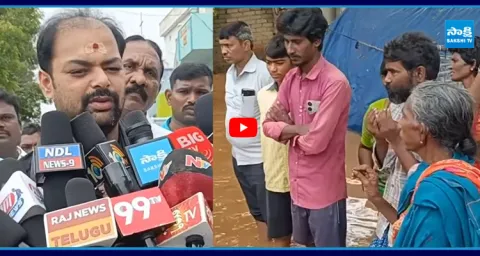 YSRCP Gangula Brijendra Reddy Provided Essential to Flood Victims 1