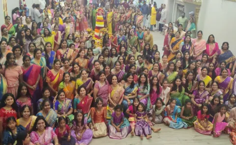 Bathukamma celebrations in Omaha Nebraska  At America