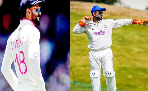 Pant wears Kohli No 18 jersey on return to competitive action Fans Fires
