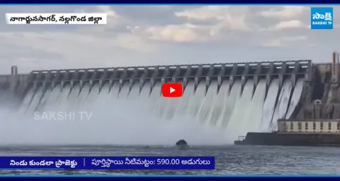 Nagarjuna Sagar Dam 20 Gates Opened Due to Heavy Inflow 3