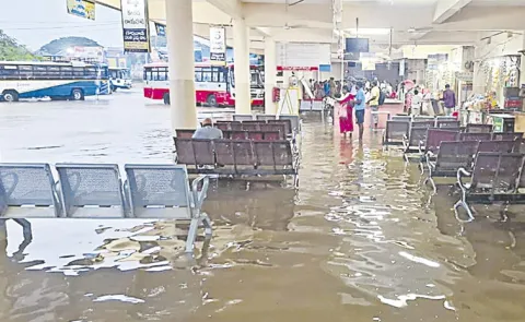 Heavy rain in Chittoor and Tirupati districts