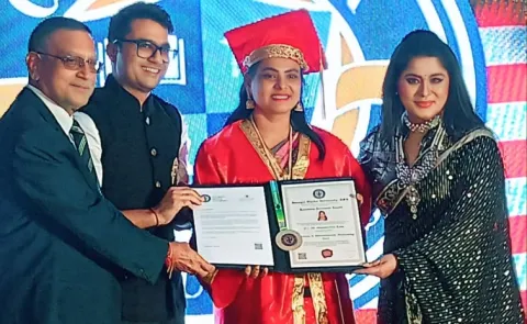 Priyadarshini From hyderabad received Georgia Digital University offers honorary doctorate