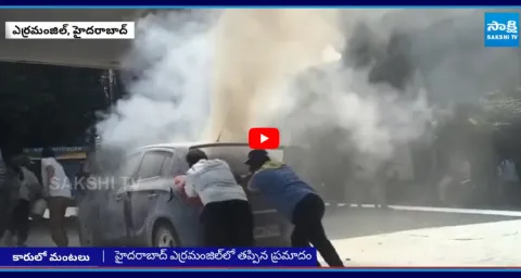 Car Catches FIRE While Refuelling at Petrol Pump in Erramanzil 6