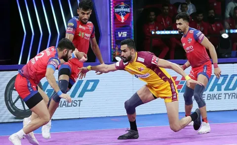 Pro Kabaddi League: Telugu Titans Battle Past UP Yoddhas