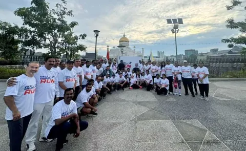 The Indian Embassy in Brunei organized the Vikasit Bharat Run